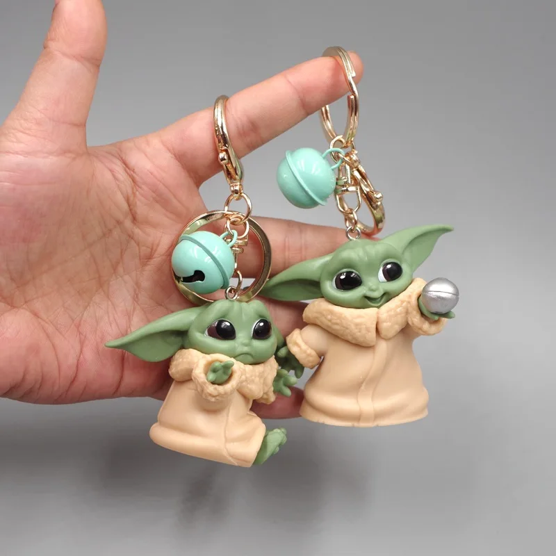 

Star Wars Keychain 5pcs/set Disney Mandalorian Little Child Baby YODA Cute Statue 4-6cm Figure Toys