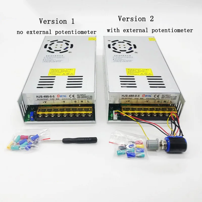 Регулируемый импульсный источник питания постоянного тока AC110V/220V до 0 5V 60A 480W HJS 480
