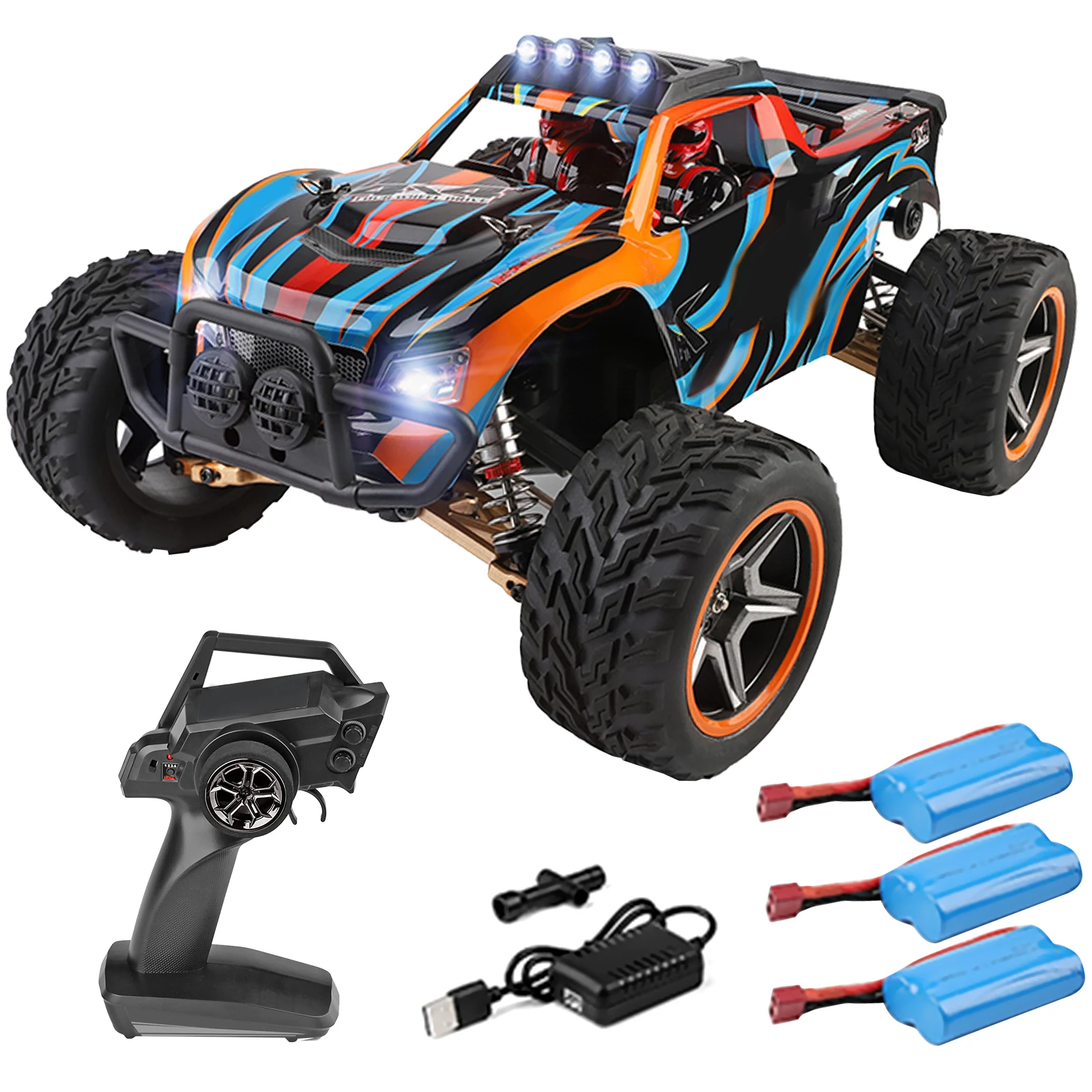 1/10 2.4Ghz RC Racing Car Off-road Car Climbing Car Remote Control Truck 4WD RTR 45km/h Powerful High Speed Motor Gifts For Kids enlarge