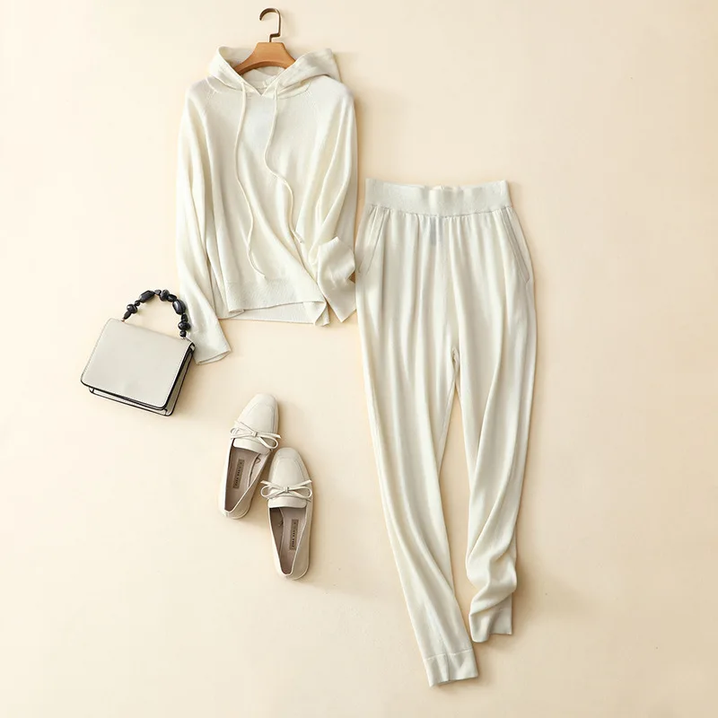 Кашемировый свитер Женский вязаный кардиган сумка бедра юбка карандаш свободная