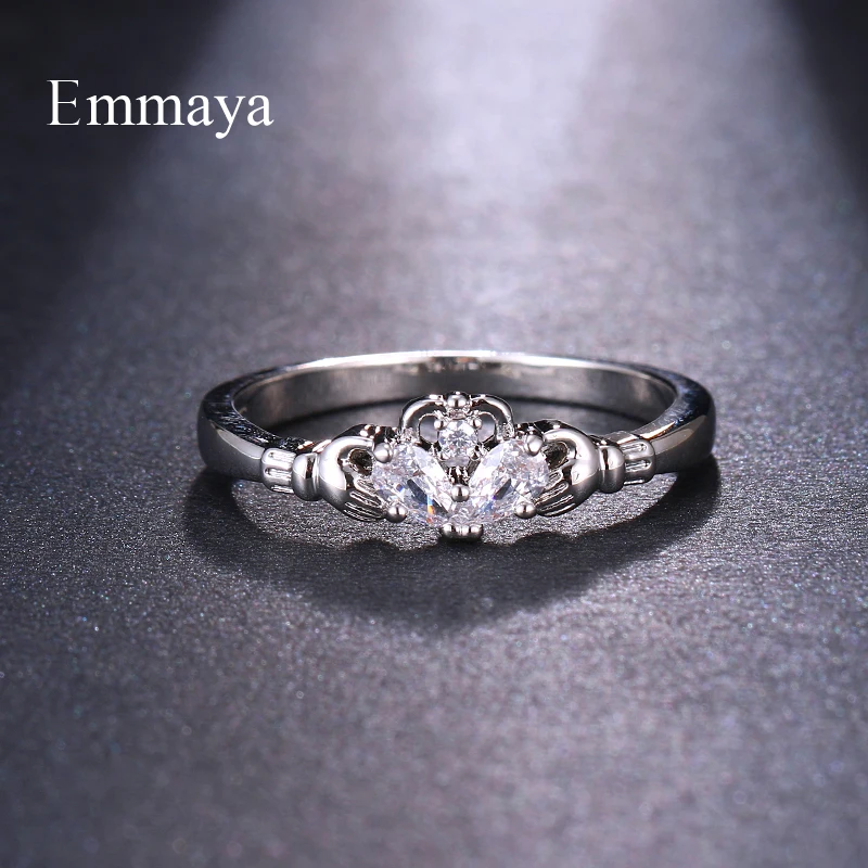 Женское кольцо в форме сердца Emmaya ювелирное изделие романтическом стиле с