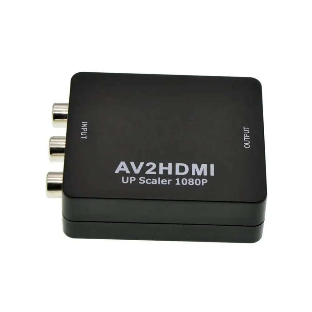 

2021 AV To HDMI-compatible Switch Box AV2 Converter Full HD 1080P Audio Adapter Composite 3x RCA TO HDMI-compatible Adapter