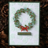panalisacraft christmas holly leaves bow cutting dies and stamps cut die scrapbooking album paper card craft embossing