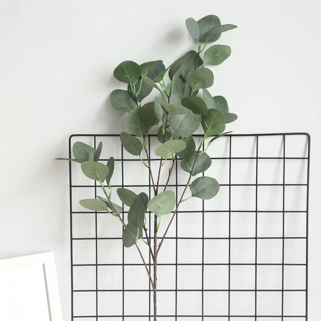 Ветка эвкалипта ветка дерева с круглыми листьями искусственный листок денег