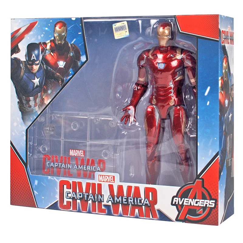 

Disney Marvel Genuine Figure Model Toy Avengers Spider Iron Man Captain America Decorations Children Adult Gift Box With Stents