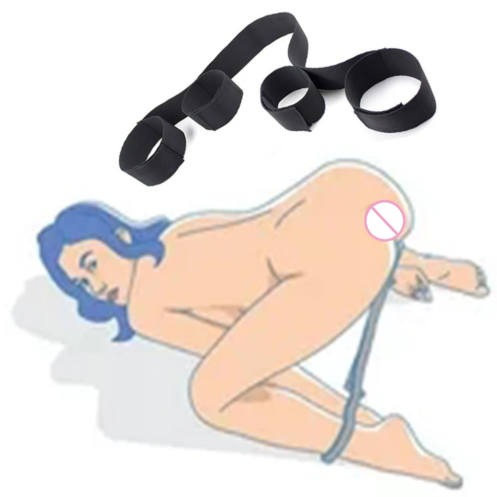 Набор для БДСМ бондажа наручники фиксаторы регулируемые ремешки взрослые