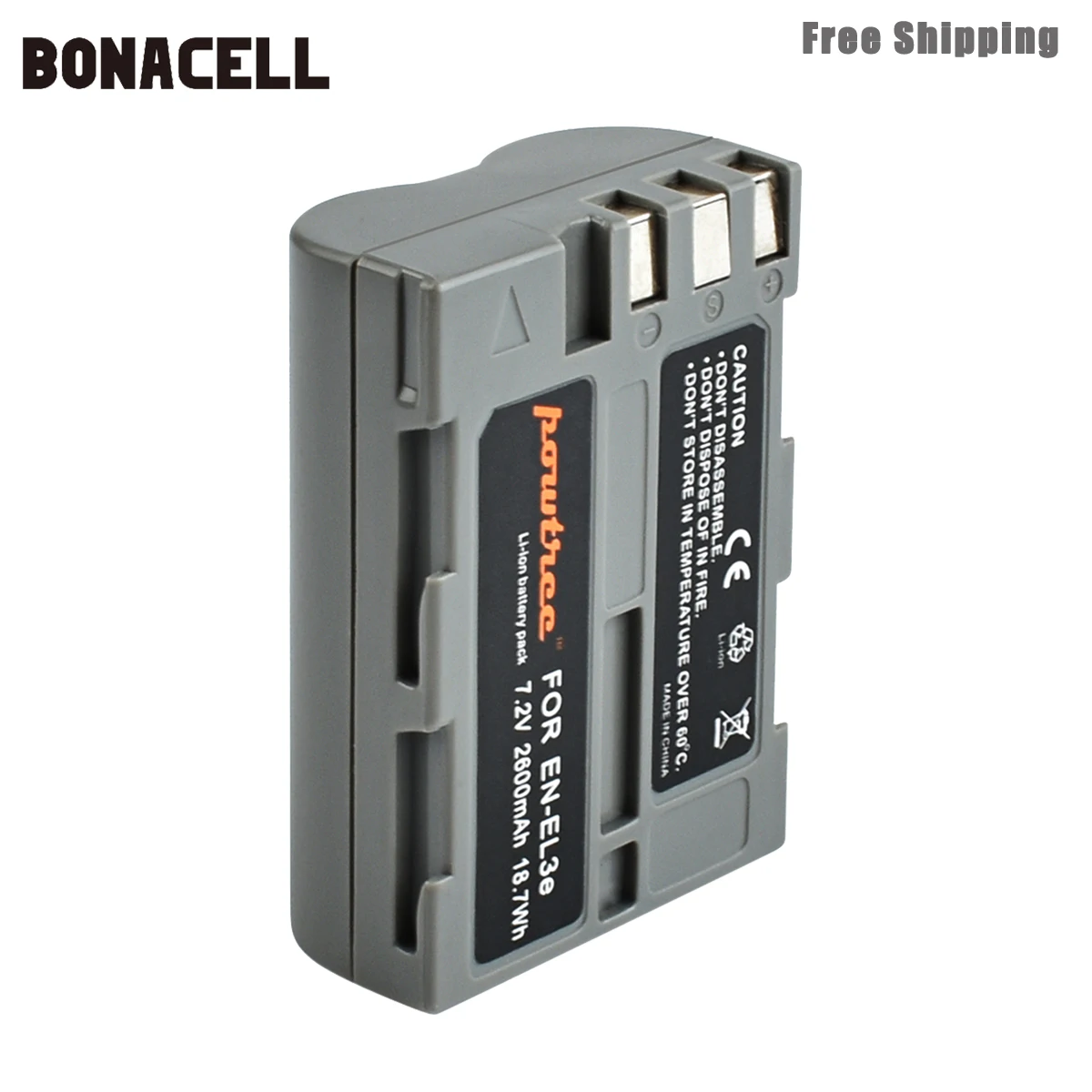 Bonacell 2600 мА/ч, EN-EL3e RU EL3e EL3a ENEL3e цифровой Камера Батарея для Nikon D300S D300 D100 D200 D700 D70S D80 D90 D50 L50