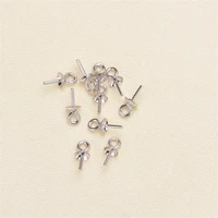 solid 18k yellow gold for diy jewelry accessories pendant clasp connector clip clasp pinch clip bail pendant bail bead