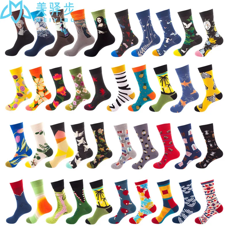 100 Pairs Socks Ladies Men Socks Novelty Socks Funny Fashion Hot Sales Sock