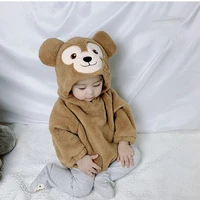 winter 0 24m baby girl triangle rompers clothes for newborns kid cartoon bear cat long sleeve bodysuit cotton boy