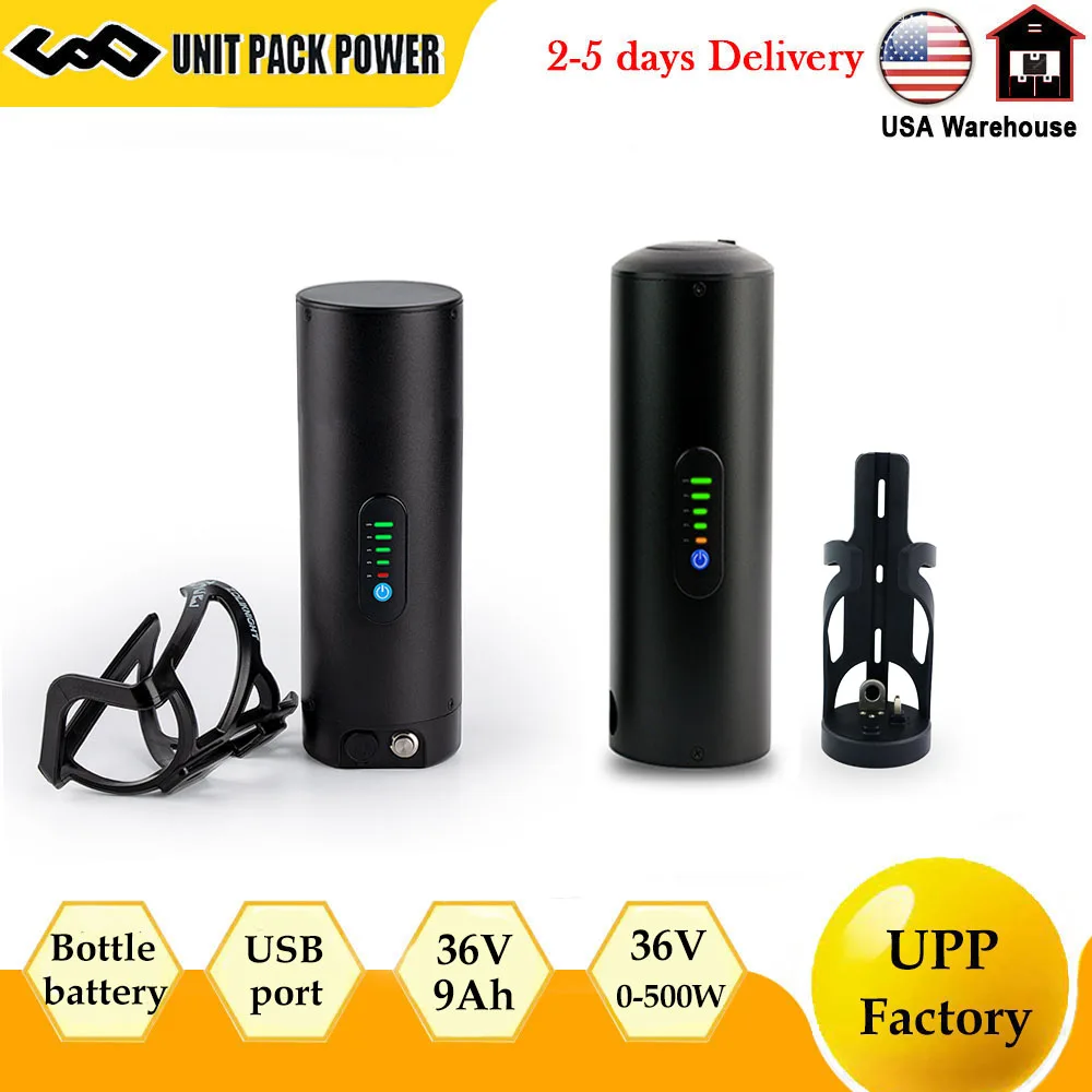 

Bottle Ebike Battery Samsung LG CN 36V 48V 7Ah 9Ah 10.5Ah Electric Bicycle 18650 cells with USB for 8Fun 500W 350W 250W Motor