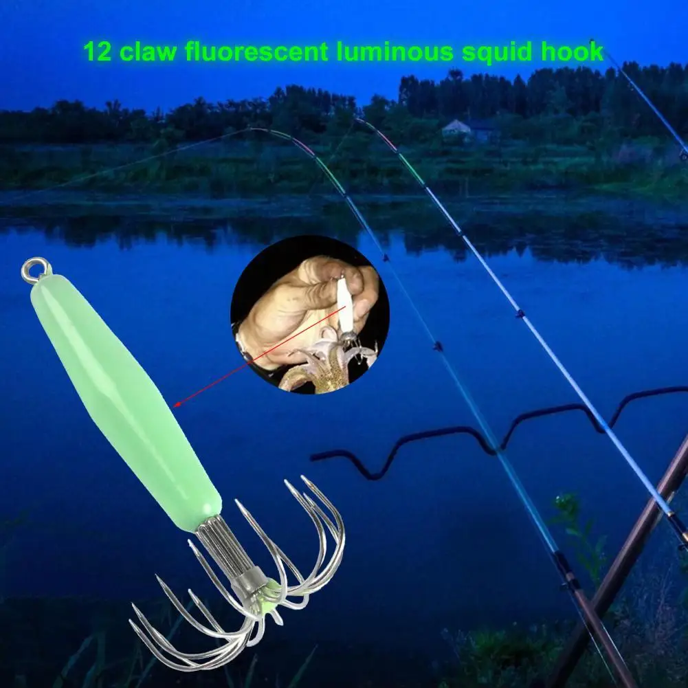 

Durable Cuttlefish Sleeve Fluorescent Lightweight Anti-deformation Squid Jig Squid Jig Hook Squid Jig Hook