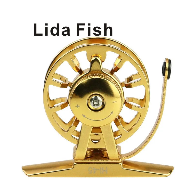 LidaFish Brand Gold HI Series Leak Full Metal Front Roller High Strength Aluminum Alloy Ice Fishing Reel