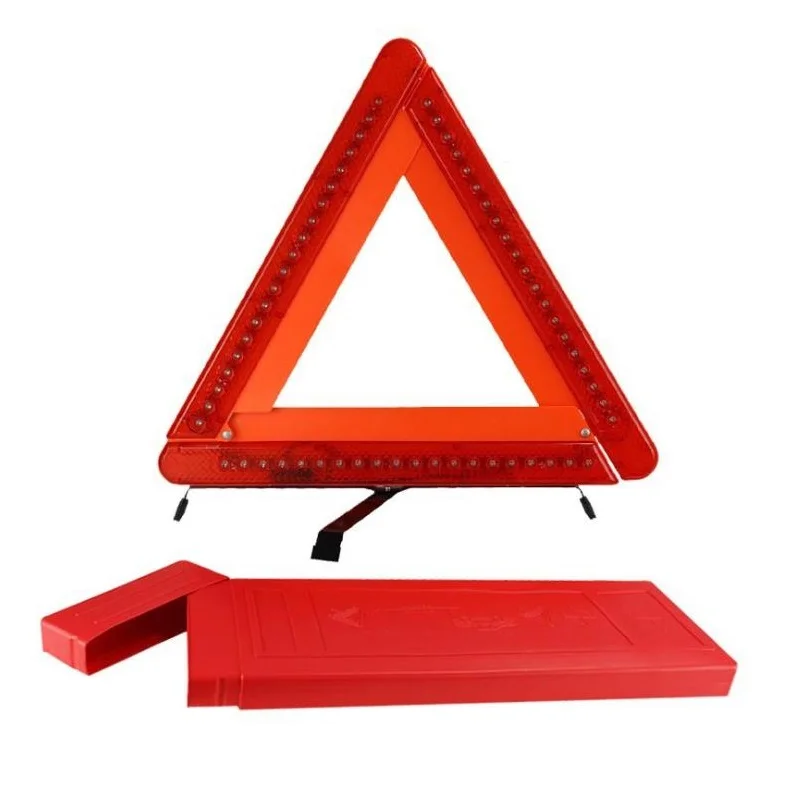 Дорожное движение автомобиля складной светодиодный треугольный предупреждающий знак аварийный отражающий стоп-сигнал аварийный треуголь... от AliExpress WW