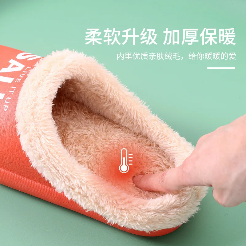 Fujin/женские и мужские домашние тапочки унисекс Детские теплые плюшевые на меху