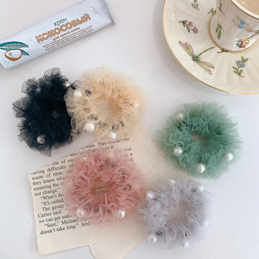 Новинка Свадебные туфли с жемчугом резинка для волос хвост держатель мягкой