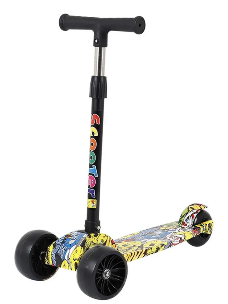 Детские складные скутеры с светильник ительными колесами портативный скутер для
