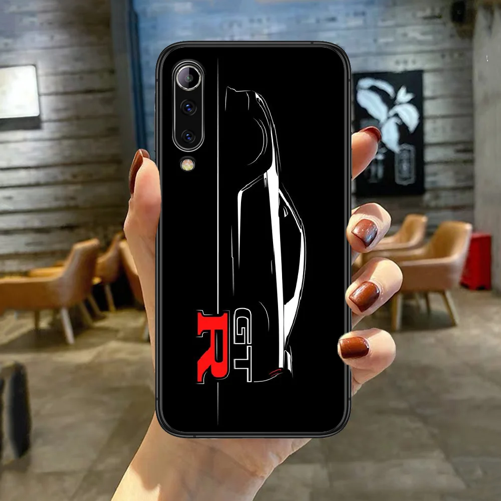 

GTR Luxury Sport Car Phone Case Cover For XIAOMI Redmi Note K 4 5 6 7 8 9 10 20 30 3 A X Pro Ultra black Etui Silicone Funda