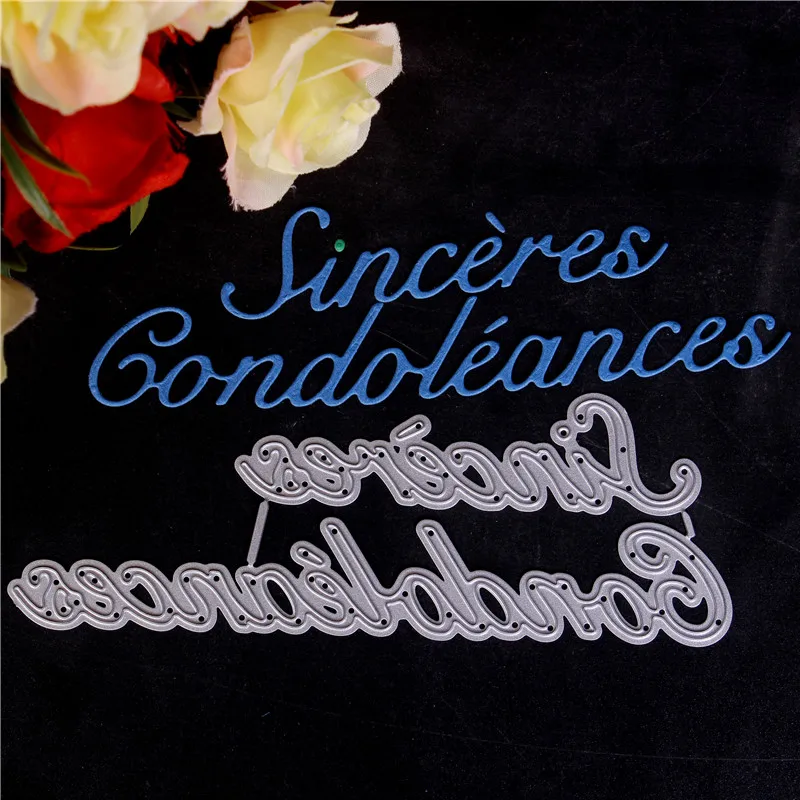 

French Word Metal Cutting Dies For Diy Scrapbooking Die Cut New Cuts For Paper Card Making Craft Embossing I Love You