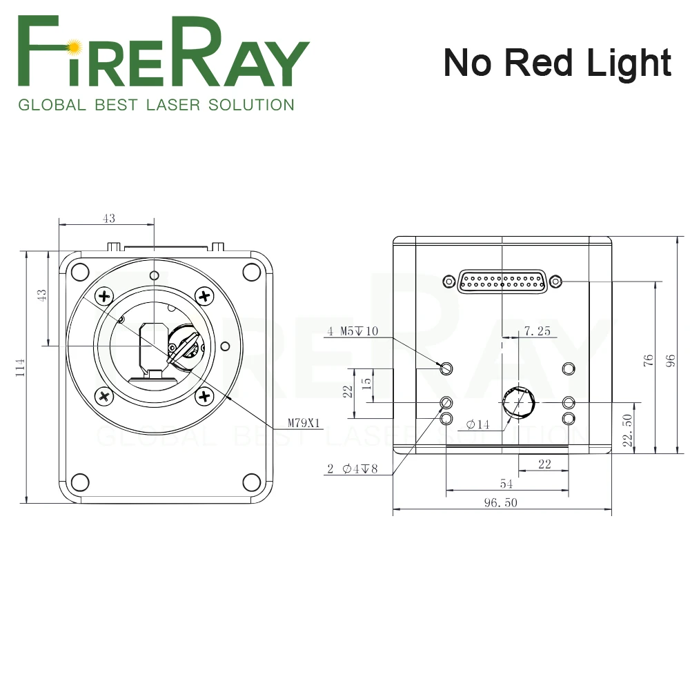 Цифровое оцинкованное устройство FireRay 1064 нм входная диафрагма 10 мм используется