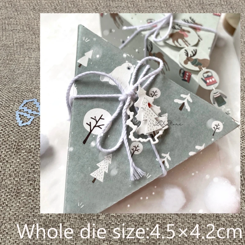 Новый дизайн металлические высечки 2 шт. украшение сосны альбом для скрапбукинга