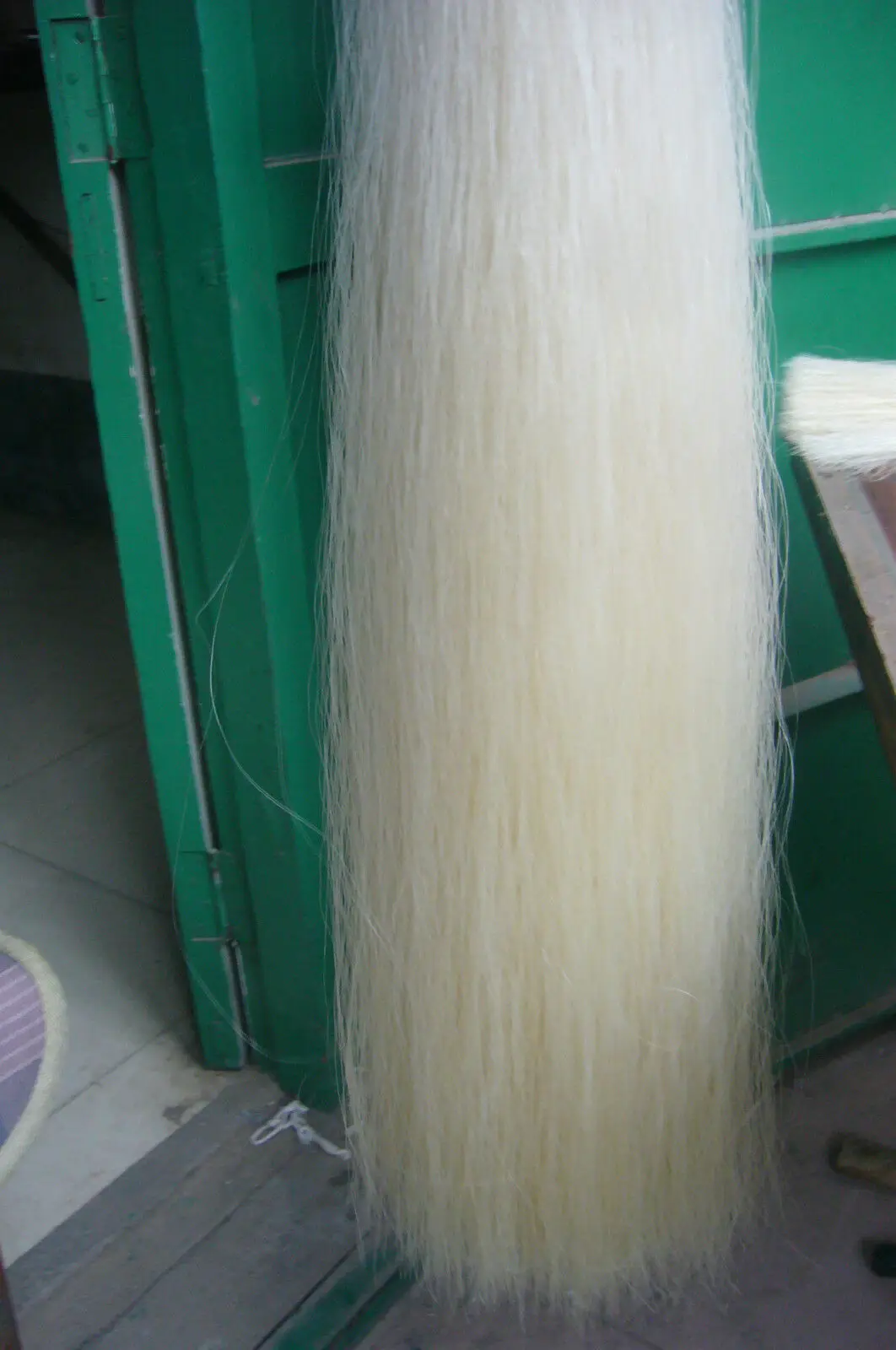 250g Top quality Stallion white mongolia bowhair 85 cm violin bow parts