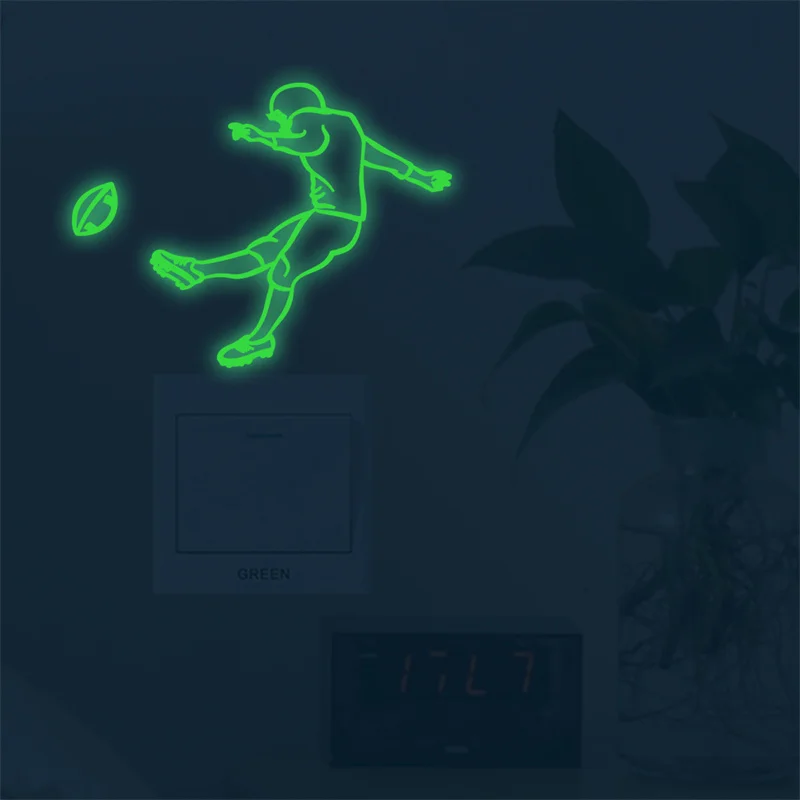 Zollor Luminous Sports Switch Sticker Wall Stickers Bedroom Living room Simplicity Creative Decoration Removable | Дом и сад