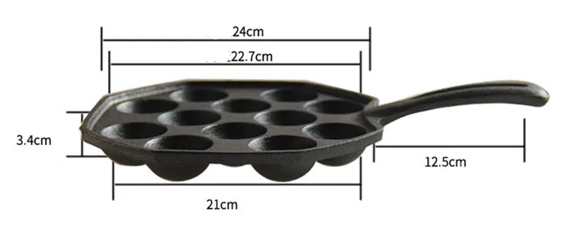 Антипригарная чугунная сковорода для выпечки торта осьминог мяч Барбекю