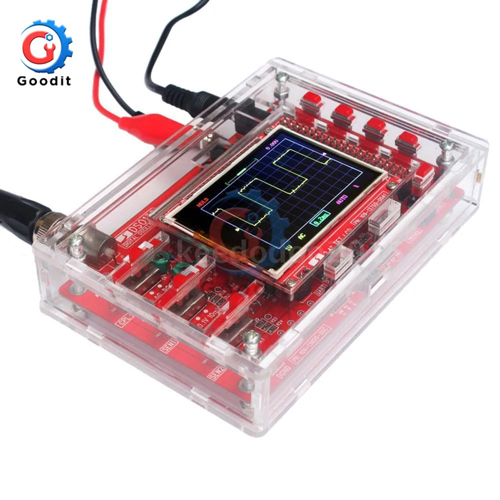 Спаянный карманный цифровой осциллограф TFT 2 4 дюйма комплект с SMD припаянным +