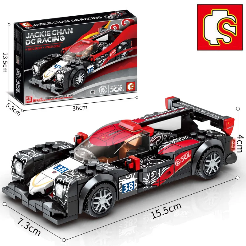 

SEMBO City Pull Back Vehicle Building Blocks Technic Famous Racing Car Model Kids Assembled Bricks Educational Toys