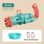 Новая пузырчатая машина Gatling с 8 отверстиями, автоматические пузырчатые Пистолеты для детей, электрическая пузырчатая машина Gatling для мыльной воды