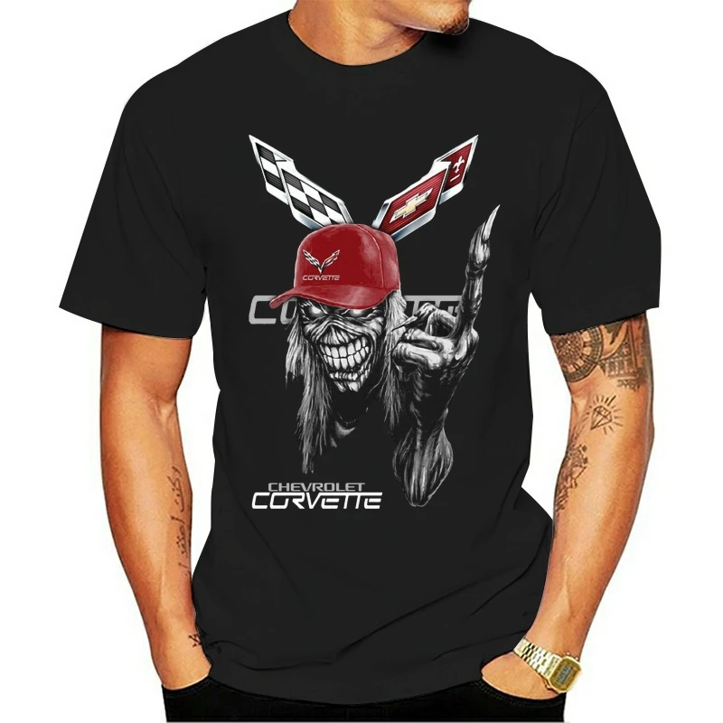 

T Shirt 2020 Corvette Skull C1 C2 C3 C4 C5 C6 C7 C5-R C6.R C7.R Z06 Man US Shirt Top Gift
