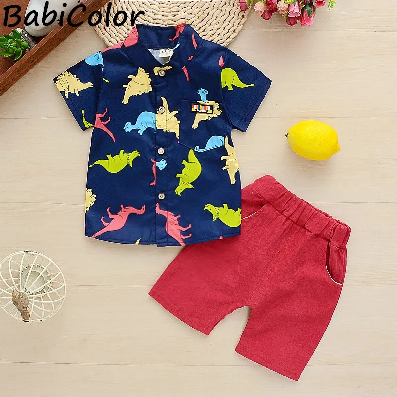 

Baby boys clothes sets summer newborn cotton fashion tops+shorts 2pcs tracksuits for bebe boys toddler wedding clothing suits