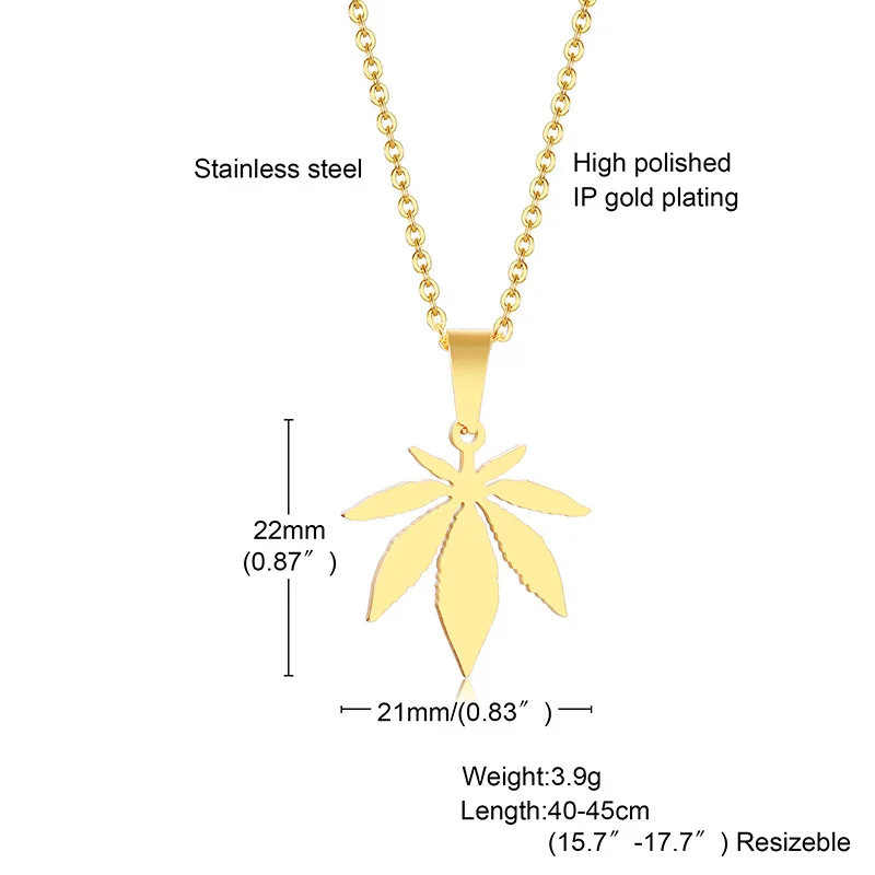 

Women Simple Casual Maple Leaf Necklaces,Stainless Steel Feather Geometric Bar Coin Pendant,Minimalist Chic Collar Accessory