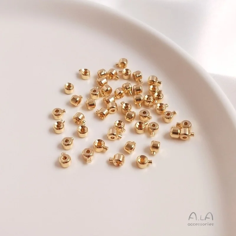 1 шт./компл. 14K кнопка-застежка для браслета ручной работы сделай сам