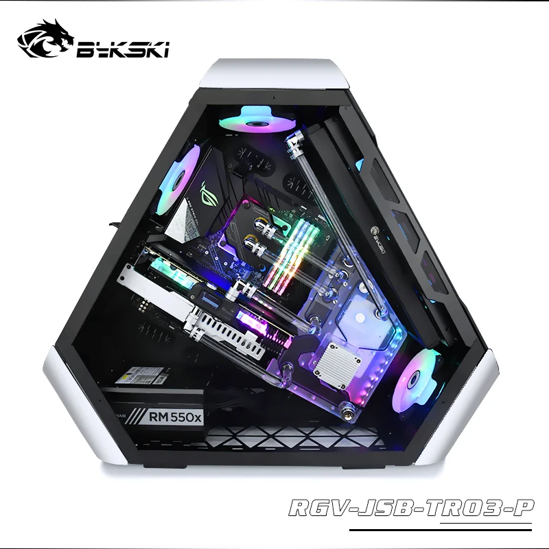 

BYKSKI Acrylic Board Water Channel Kit Solution use for JONSBO TR03 Computer Case for CPU/GPU Block Support DDC Pump RGB/A-RGB