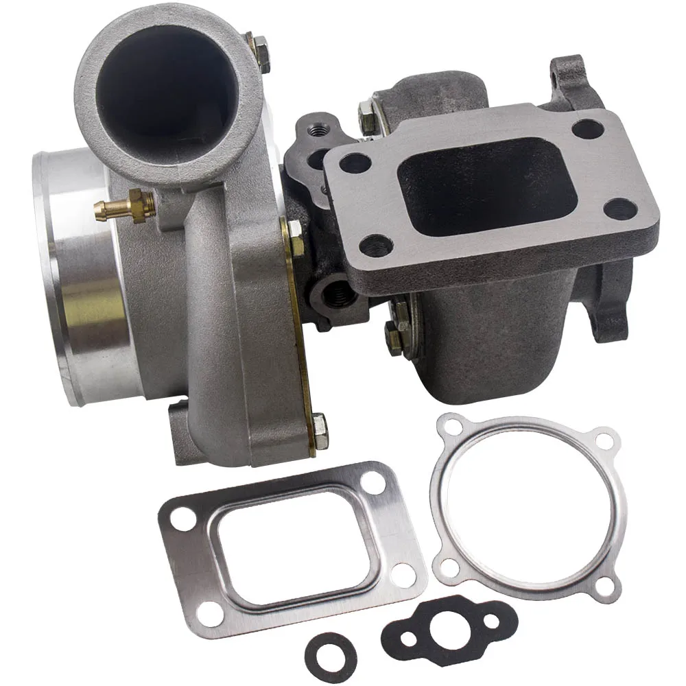 GT35 GT3582 A/R.70 4 болта анти всплеск Универсальный турбо Т3 Фланцевая турбина 600HP