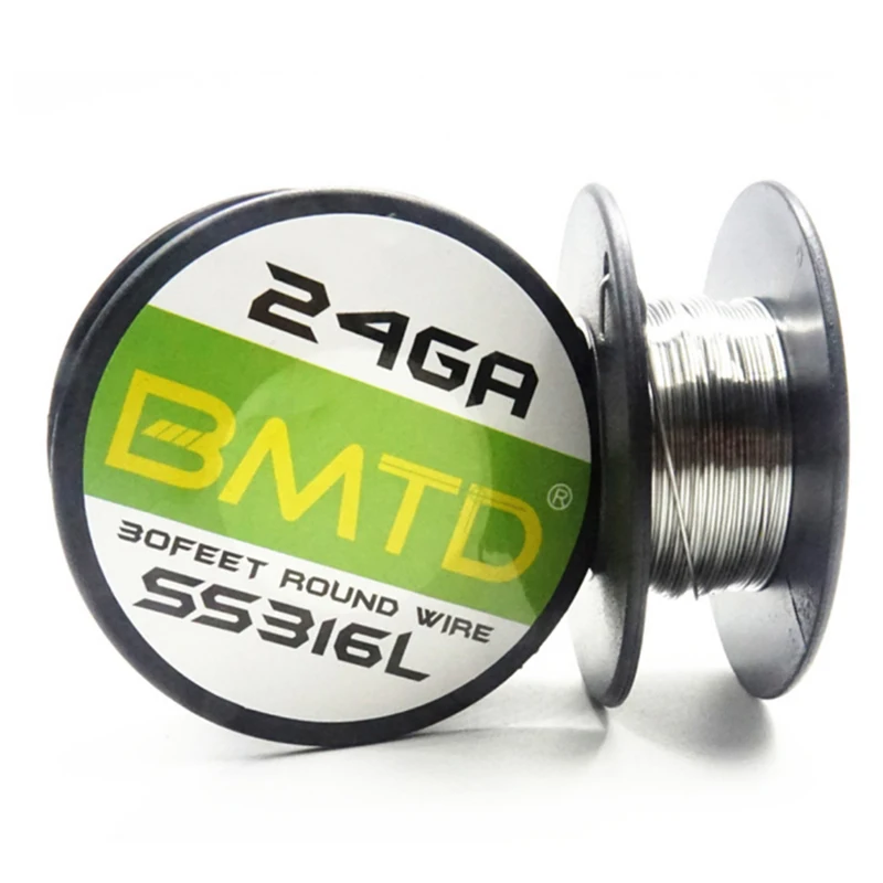 

BMTD 30FEET ROUND WIRE SS316L DIY Heating Wires For Vaper RDA RTA Tank Atomizers