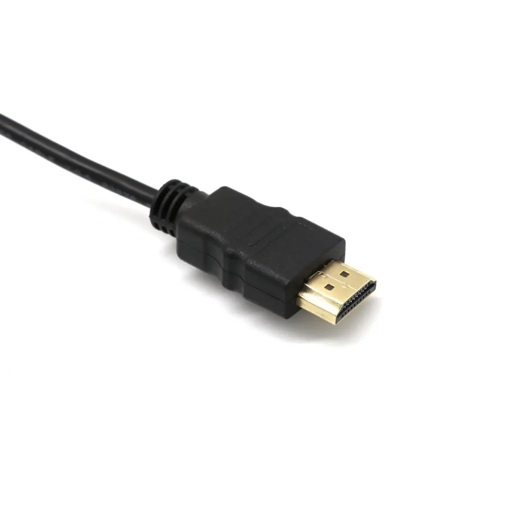 Прочный позолоченный кабель-конвертер HDMI в VGA с аудиовыходом для ПК ноутбуков и