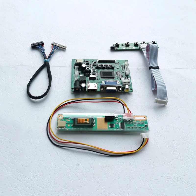 

For N121X4/N121X5 12.1" 1024*768 Laptop Screen 1CCFL Inverter VGA 2AV LVDS 20-Pin LCD Screen Controller Drive Board DIY Set