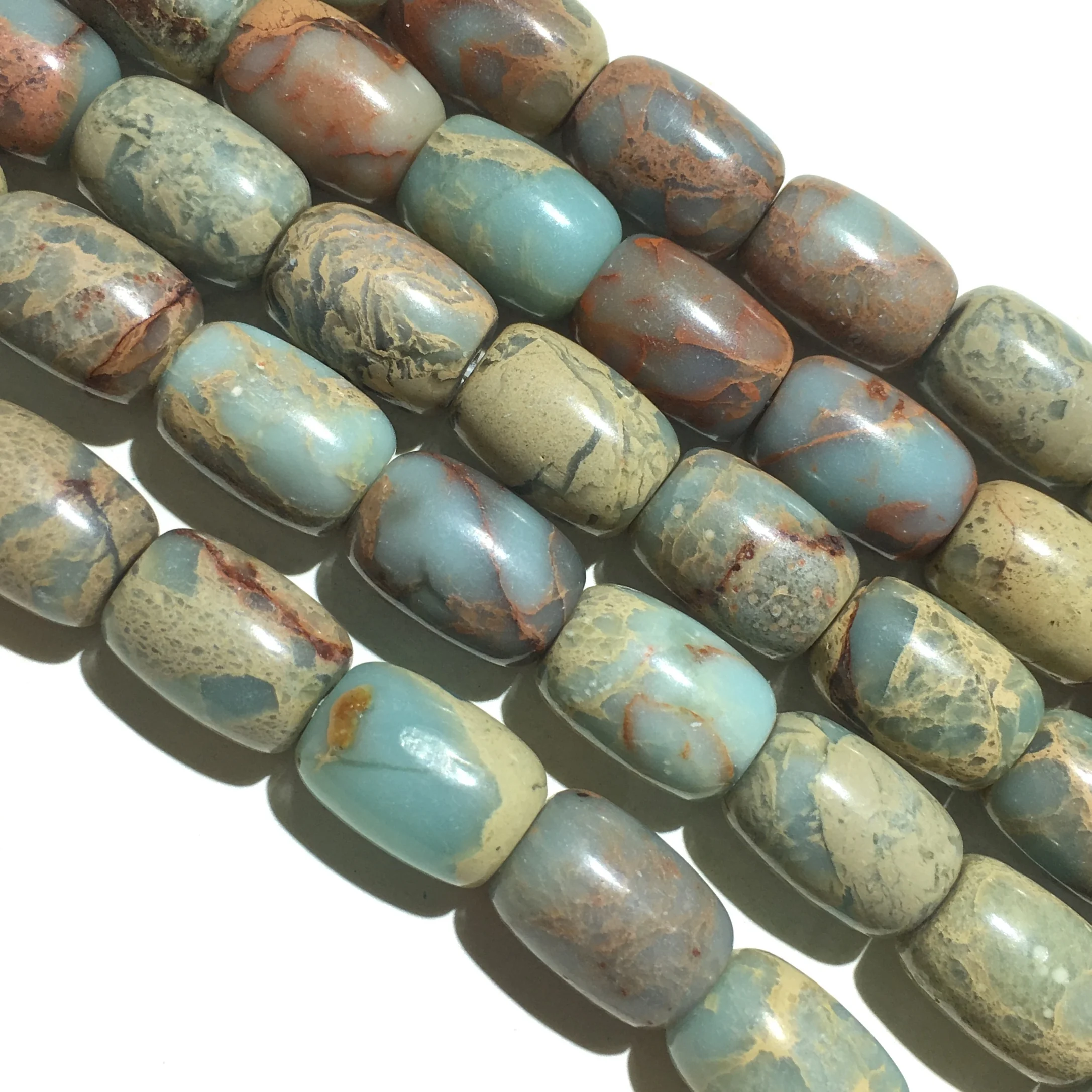 Заводская цена натуральная змея шра яшма морской осадок свободная бусина