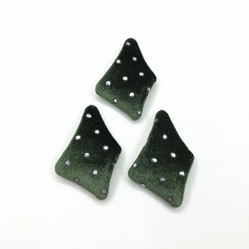 olive green Новое поступление! 53x33 мм 50 шт вельвет неправильной формы трапеции Шарм для сережек, детали для серег, ювелирные изделия findings1510-933-1 - Цвет: olive green