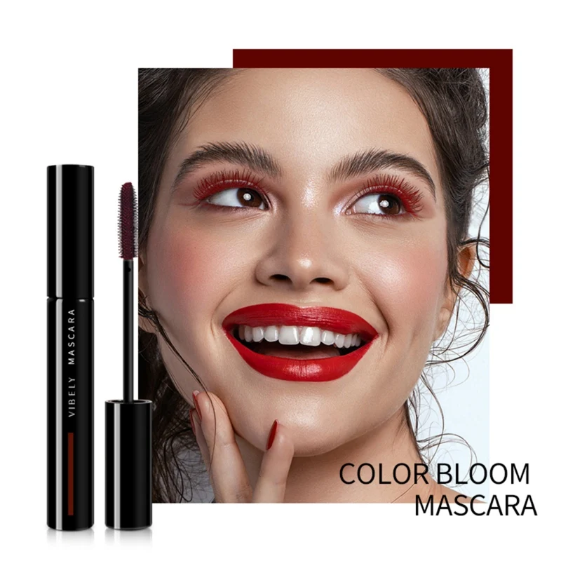 5 Colors Mascara Eyes Colored Blue Red Black Lengthen Eyelashes Blind Ship |
