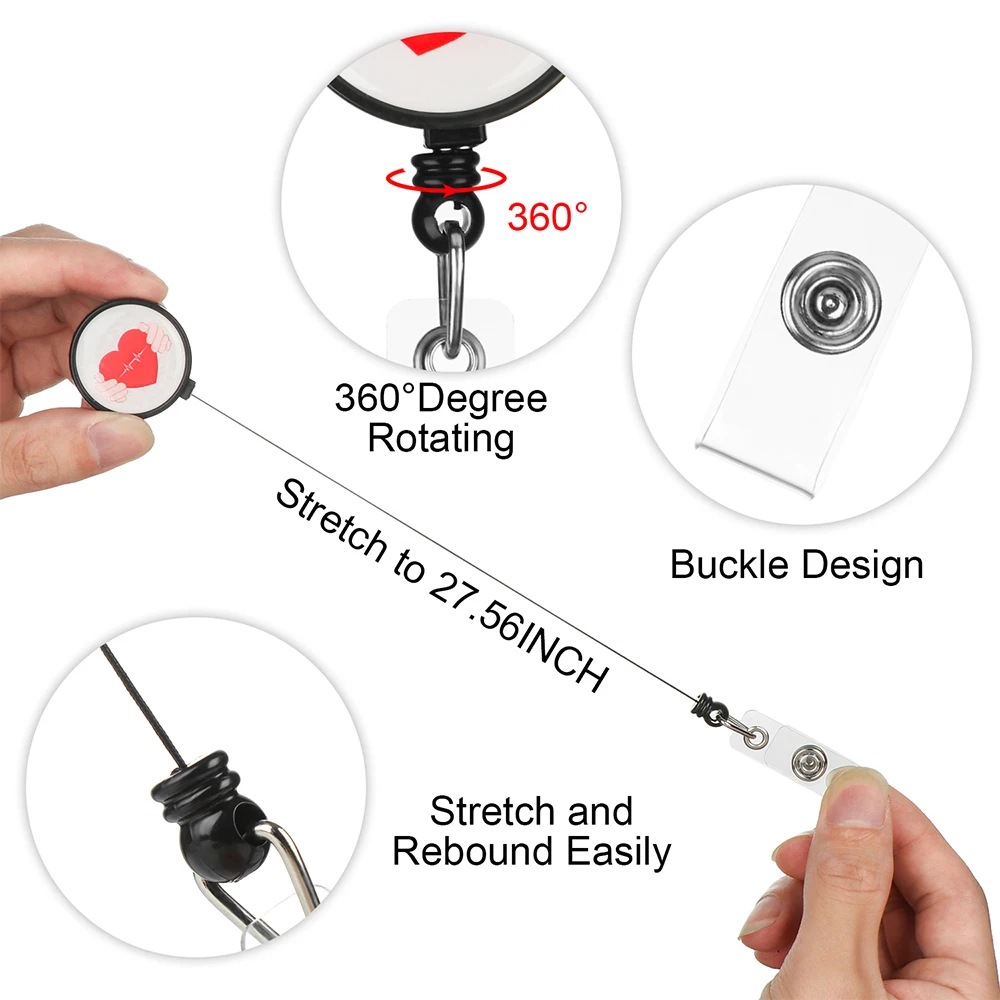 Горячая Распродажа выдвижной держатель для медсестры забавная Рабочая бирка