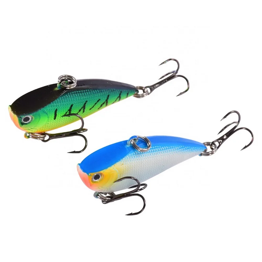 

VIB Fishing Lure Hard Bait Laser Coating Long Shot 5.5cm 10g Metal Jig Spinning 3D Eyes High Frequency Vibration YE0008