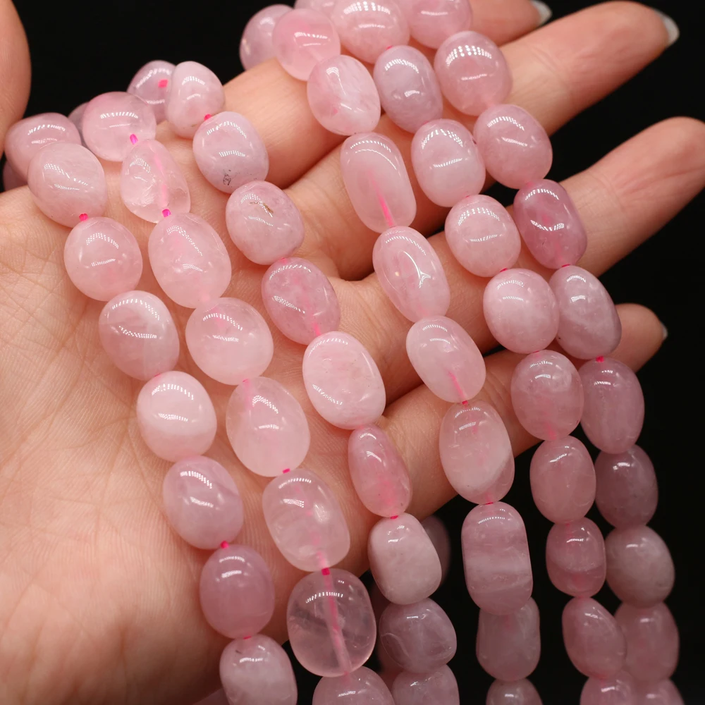 

Лидер продаж, полудрагоценные камни из натурального камня, Необычные Мадагаскарские бусины из розового кварца, сделай сам, ожерелье, брасле...