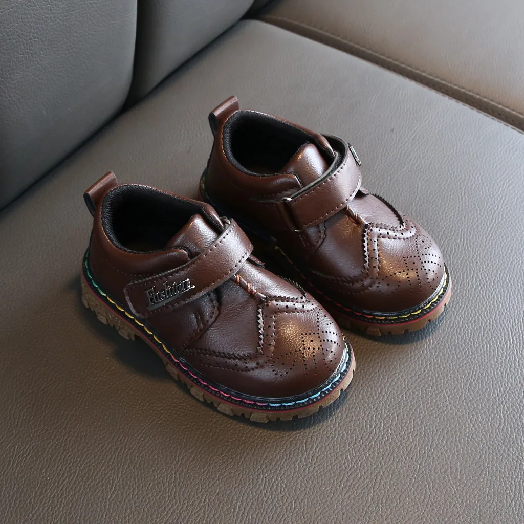 Детские ботинки в британском стиле для мальчиков и девочек вечерние