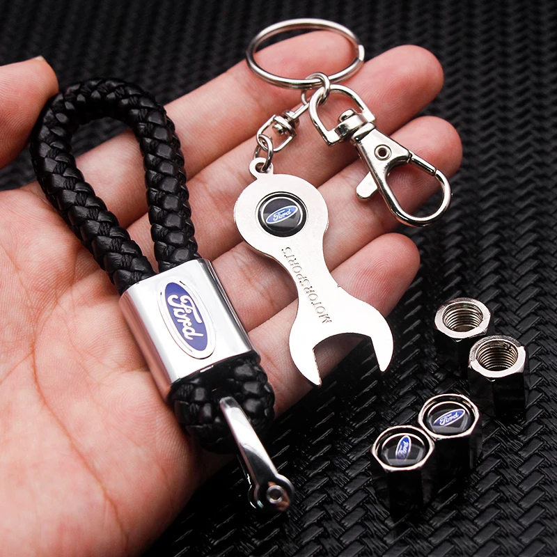 Кожаный металлический автомобильный брелок для ключей держатель пряжка