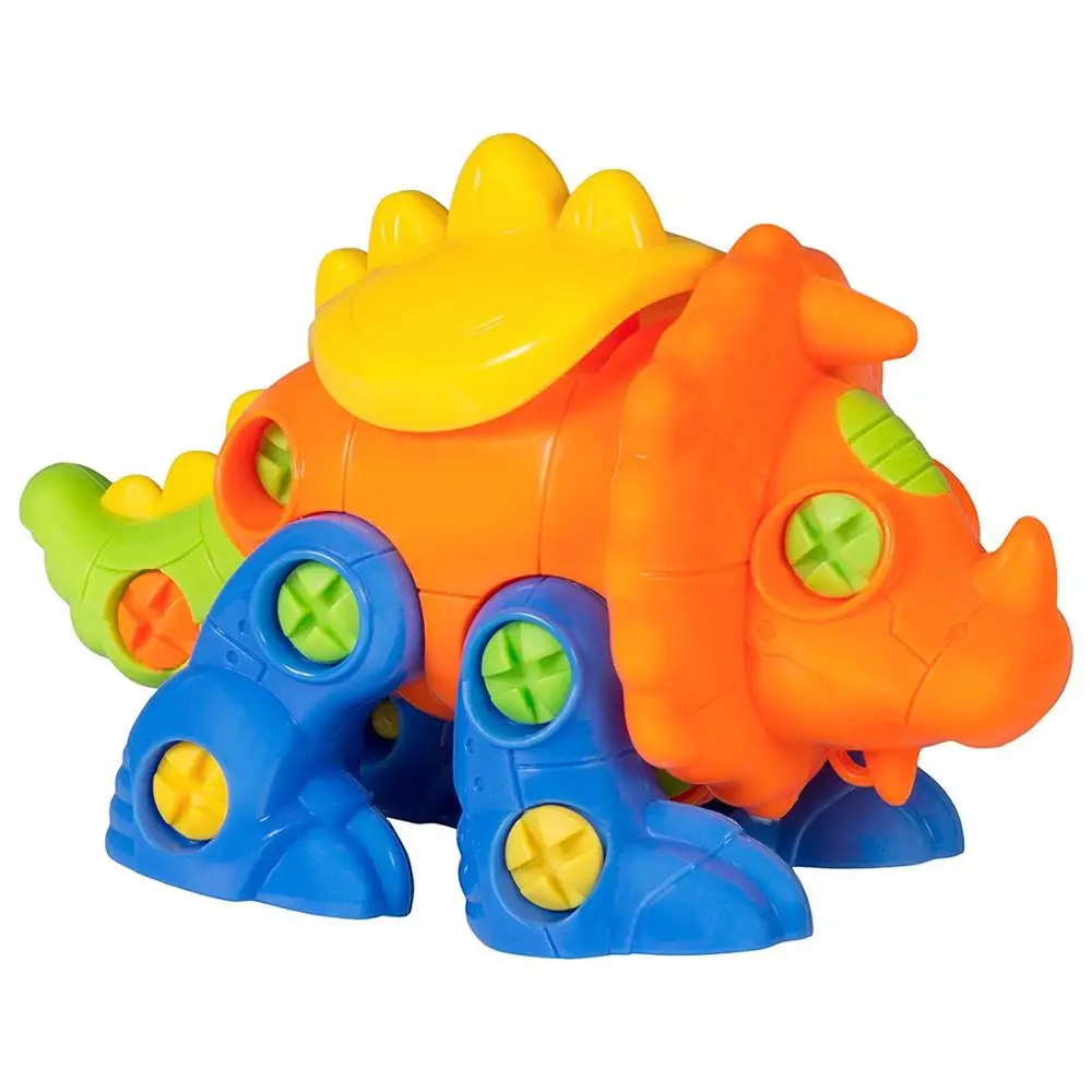Triceratops Разделите игрушки для детей, DIY разборка сборочные игрушки для детей кошка собака и динозавр конструктор для детей развивающие игрушки - Цвет: Triceratops