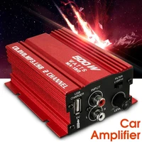 500w 12v portable mini 2ch car mp3 speaker hifi stereo audio power amplifier small power amplifiers fm radio usb loudspeake